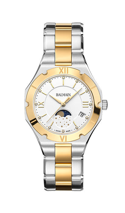 BE BALMAIN MOONPHASE, Weiss