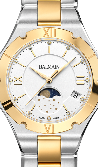 BE BALMAIN MOONPHASE, Weiss