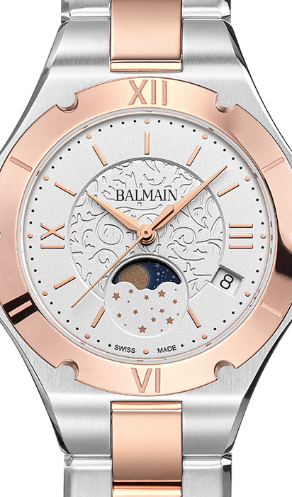 BE BALMAIN MOONPHASE, Silber