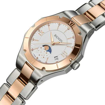 BE BALMAIN MOONPHASE, Weiss