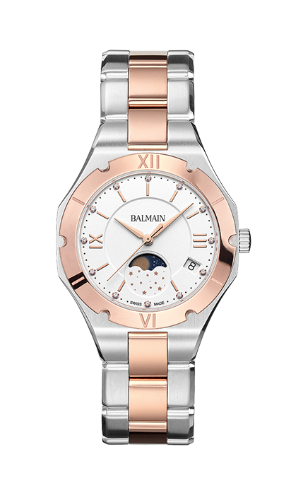 BE BALMAIN MOONPHASE, Weiss