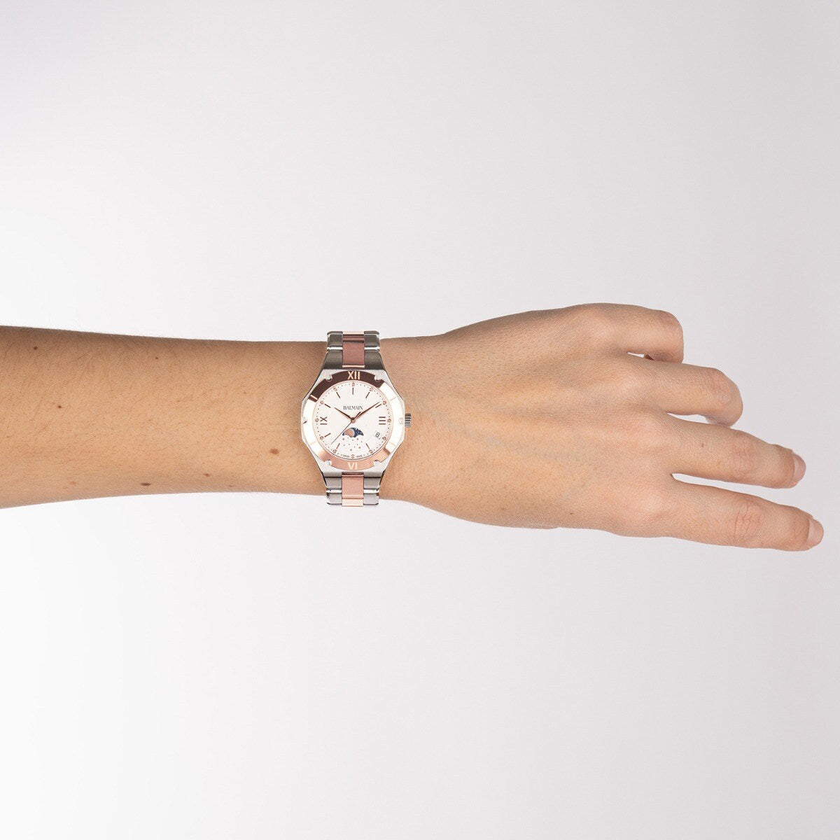 BE BALMAIN MOONPHASE, Weiss