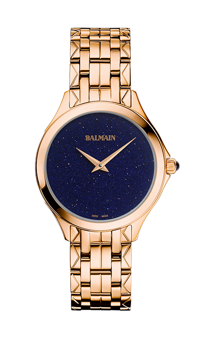 BALMAIN FLAMEA II SEMI-PRECIOUS STONES, Blau
